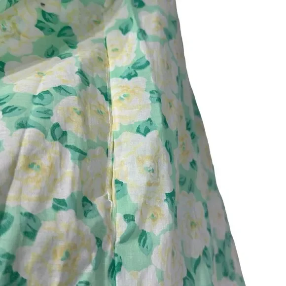 lanz of salzburg floral short Cap sleeve pockets long nightgown Plus Size 3X - Picture 2 of 11